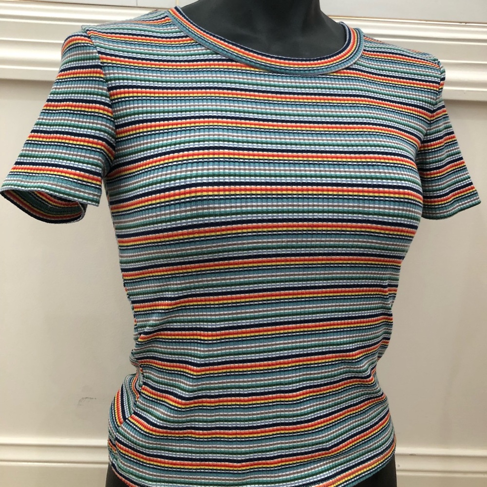 ❤️5 for $20❤️ Rue21 Size M Stripe Crew Tee